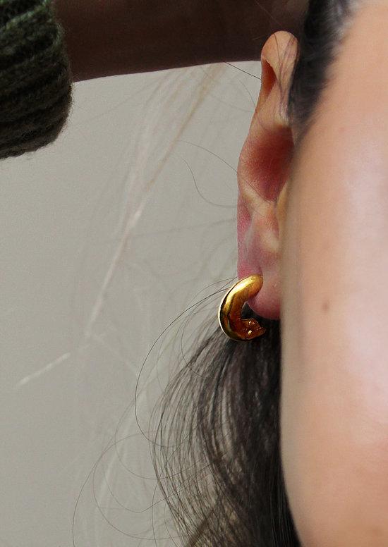 Ana Sales Mero Small Hoop Earrings MOD Jewellery - 24k Gold plated silver