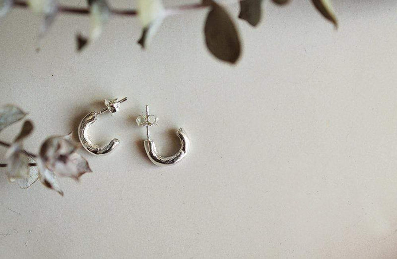 Ana Sales Mero Small Hoop Earrings MOD Jewellery - Sterling silver