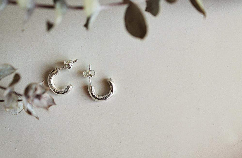 Ana Sales Mero Small Hoop Earrings MOD Jewellery - Sterling silver
