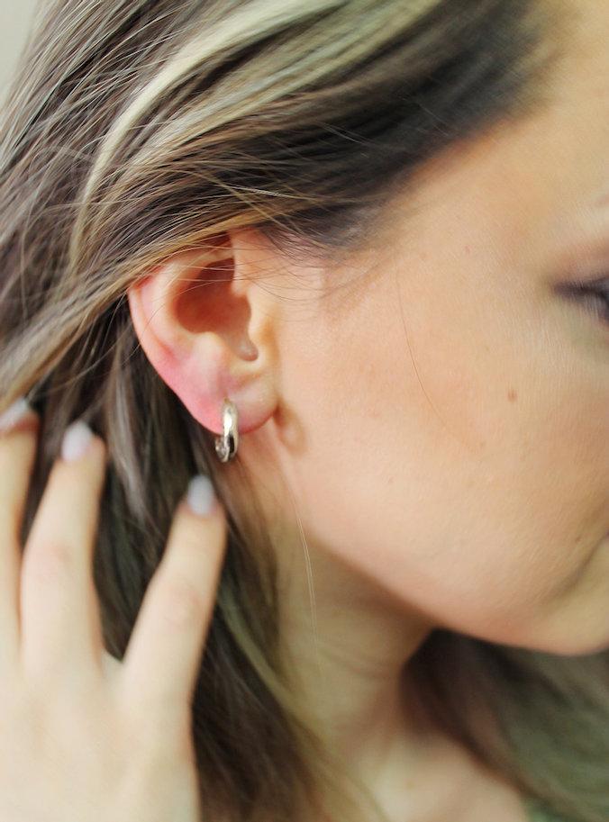 Ana Sales Mero Small Hoop Earrings MOD Jewellery - Sterling silver