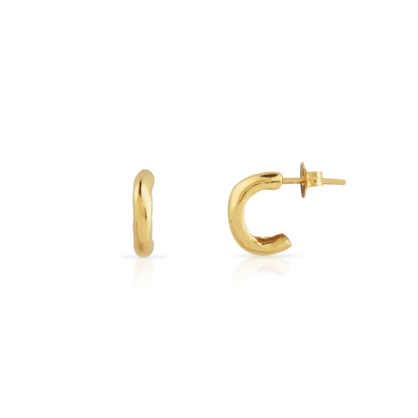 Ana Sales Mero Small Hoop Earrings MOD Jewellery - 24k Gold plated silver