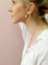 Ana Sales Nara Hoop Earrings MOD Jewellery - 24k Gold plated silver