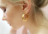 Ana Sales Nara Hoop Earrings MOD Jewellery - 24k Gold plated silver