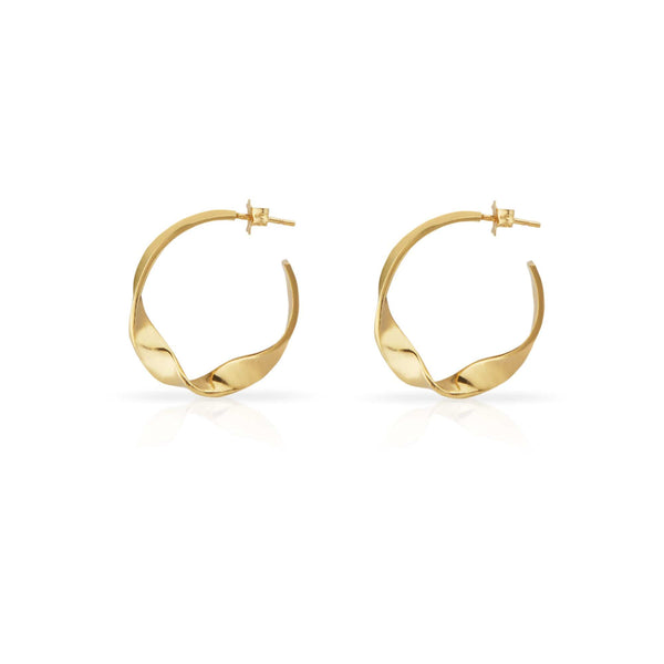Ana Sales Nara Hoop Earrings MOD Jewellery - 24k Gold plated silver