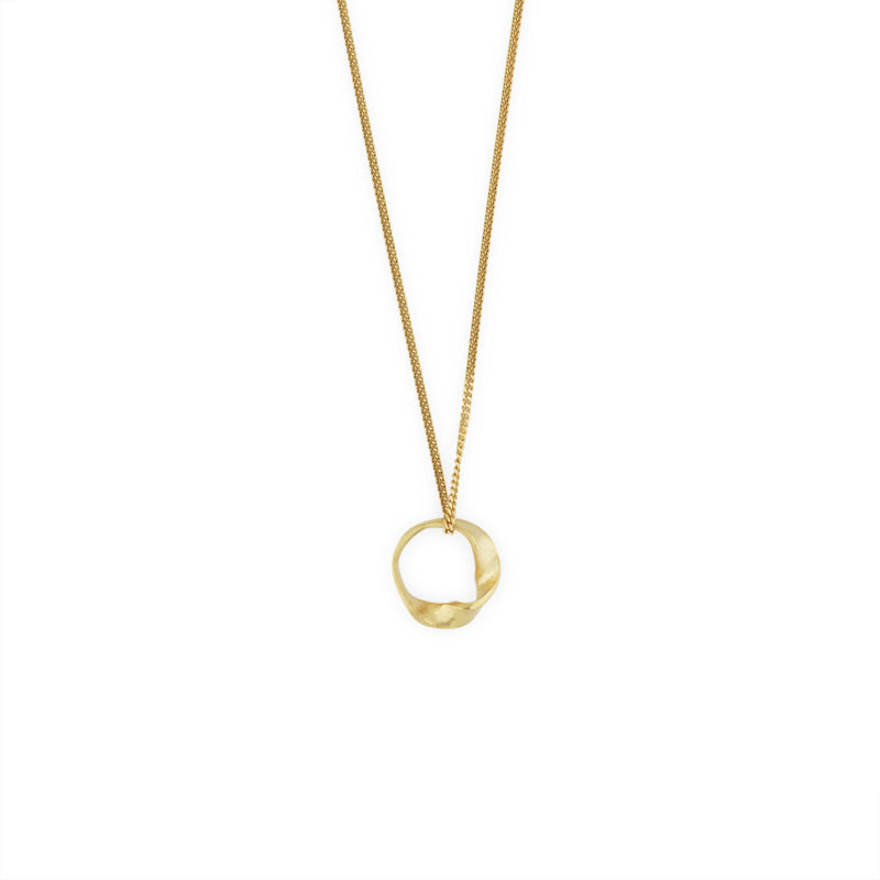 Ana Sales Nara Silver Pendant Necklace MOD Jewellery - 24k Gold plated silver