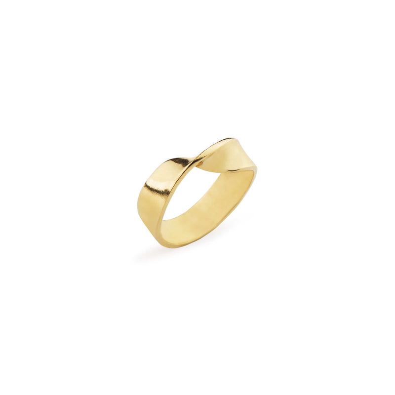 Ana Sales Nara Silver Ring MOD Jewellery - 24k Gold plated silver