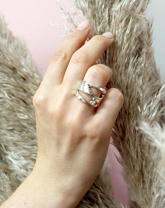 Ana Sales Nara Statement Silver Ring MOD Jewellery - Sterling silver