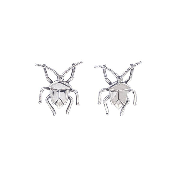 Bruno da Rocha beetle silver earrings MOD Jewellery