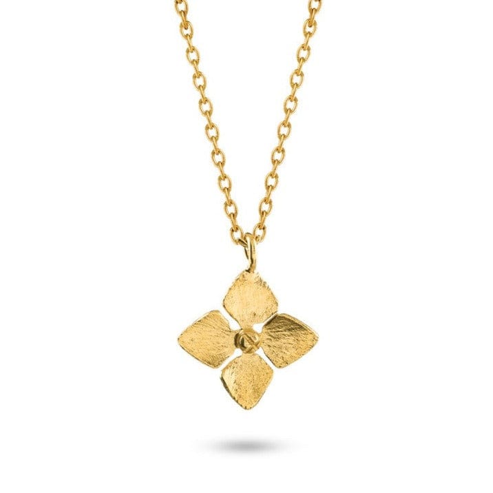 Bruno da Rocha flower necklace gold plated MOD Jewellery