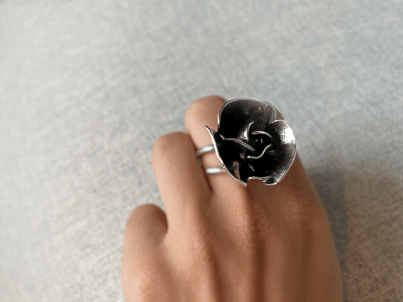 Bruno da Rocha Gardenia Statement Ring MOD Jewellery