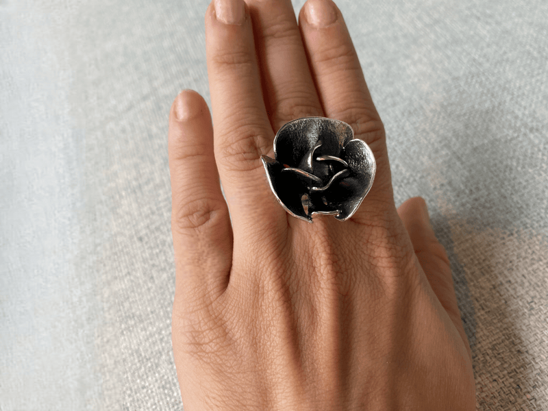 Bruno da Rocha Gardenia Statement Ring MOD Jewellery