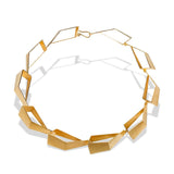 Bruno da Rocha geometric necklace gold plated MOD Jewellery