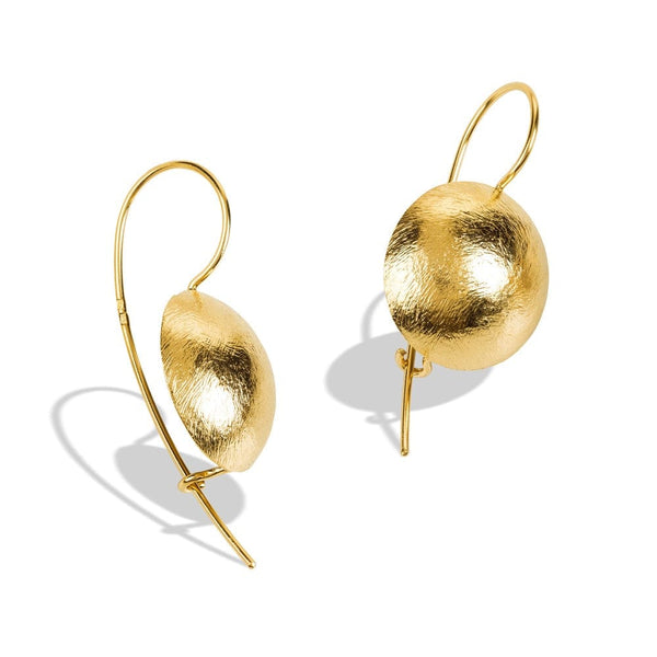 Bruno da Rocha gold plated hook earrings MOD Jewellery