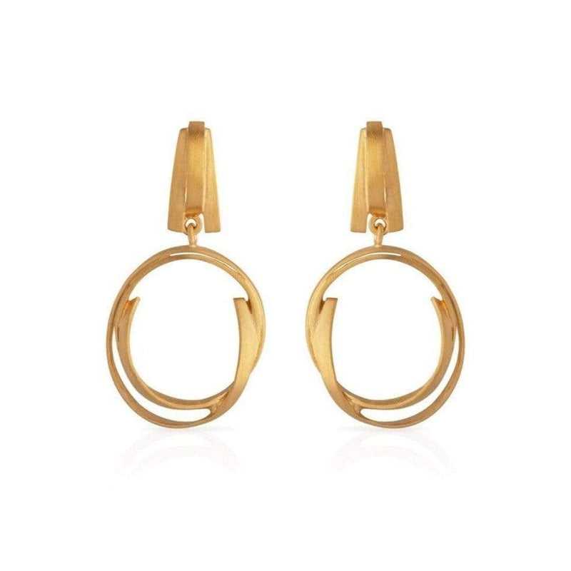 Bruno da Rocha Maria Gold Plated Earrings MOD Jewellery