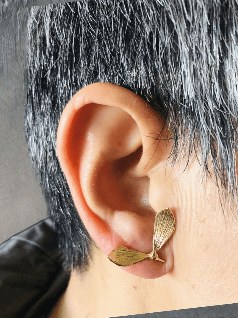 Bruno da Rocha organic gold plated earrings MOD Jewellery