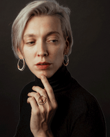 Bruno da Rocha organic hoop earrings MOD Jewellery