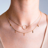 Burato CIRCLE GOLD NECKLACE MOD Jewellery