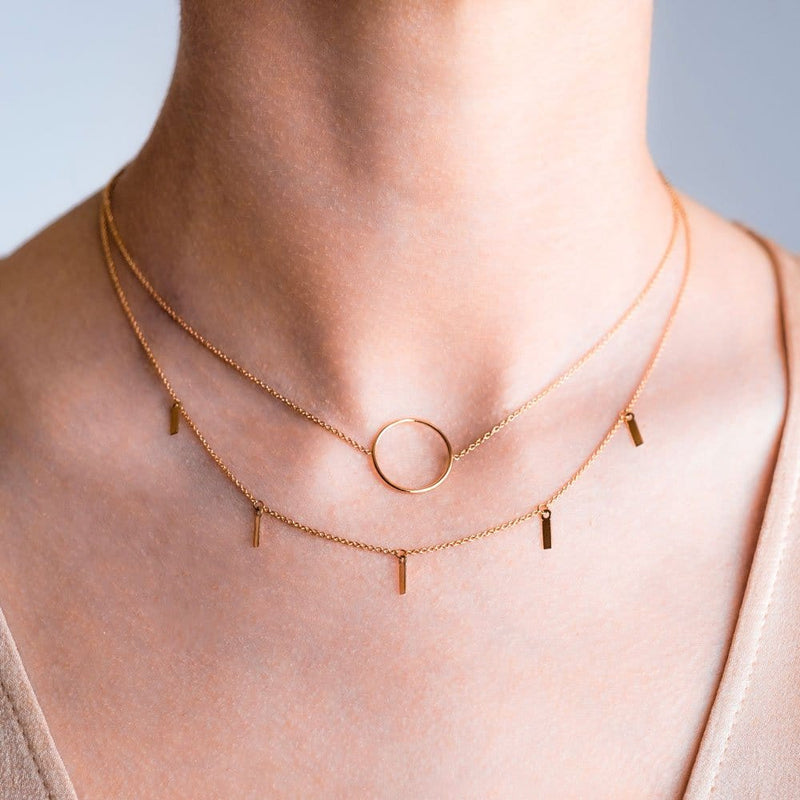 Burato CIRCLE GOLD NECKLACE MOD Jewellery
