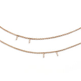 Burato CYLINDER GOLD NECKLACE MOD Jewellery