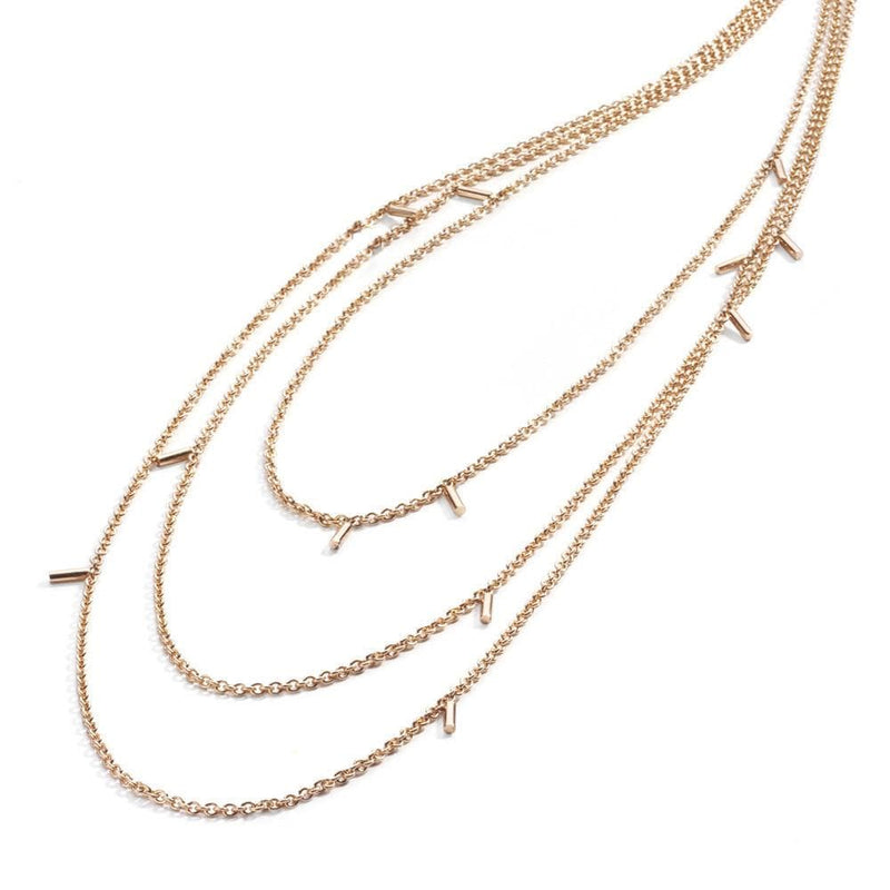 Burato CYLINDER GOLD NECKLACE MOD Jewellery