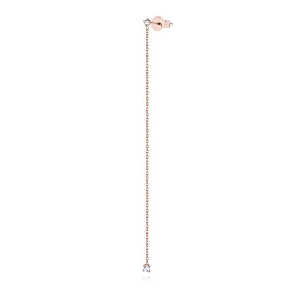 Burato DOUBLE SOLITAIRE LONG EARRING MOD Jewellery
