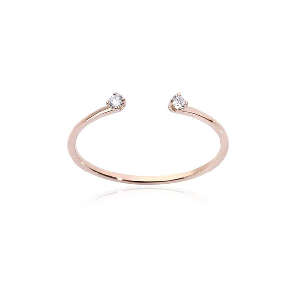 Burato DOUBLE SOLITAIRE RING MOD Jewellery