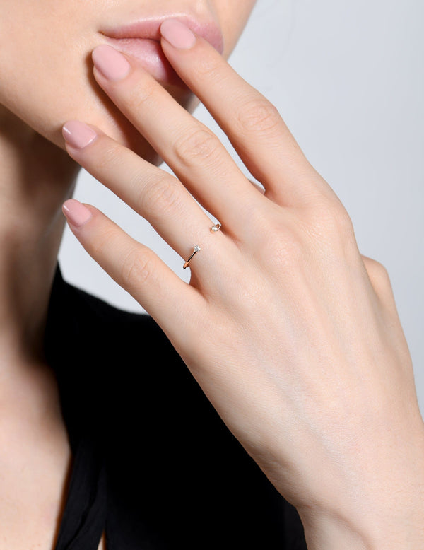Burato DOUBLE SOLITAIRE RING MOD Jewellery