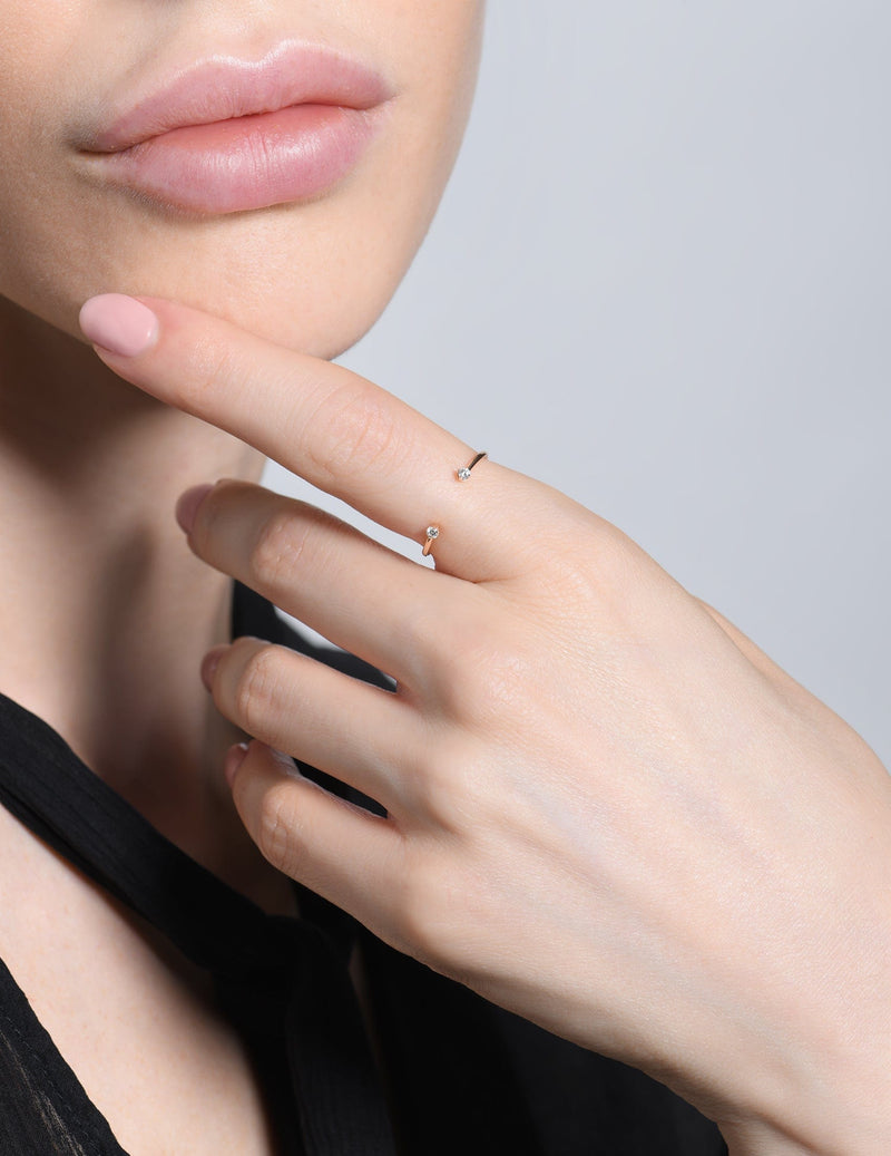 Burato DOUBLE SOLITAIRE RING MOD Jewellery