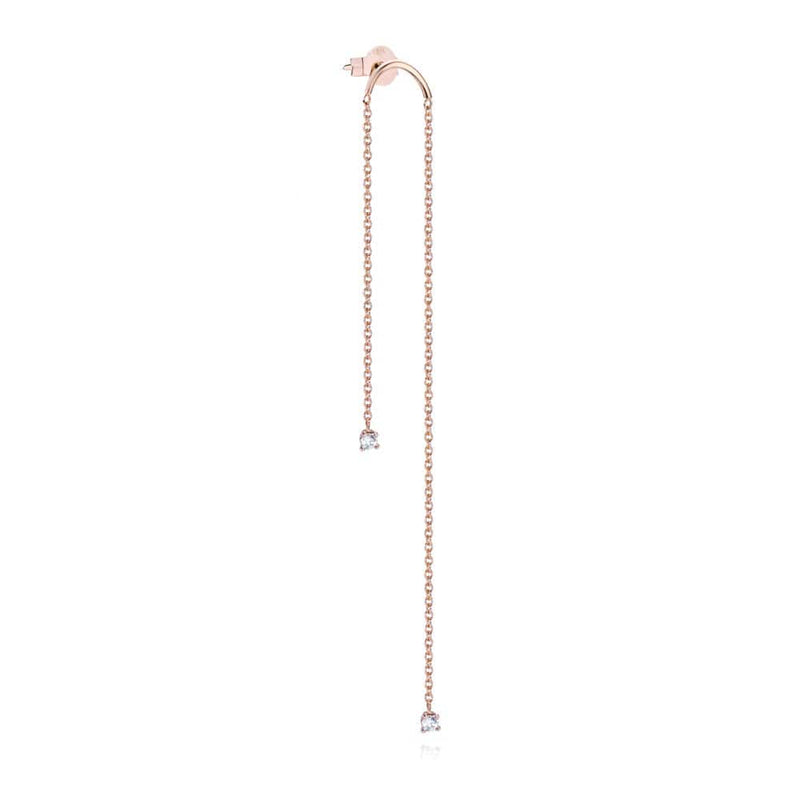 Burato LEFT DIAMONDS ARCH EARRINGS MOD Jewellery