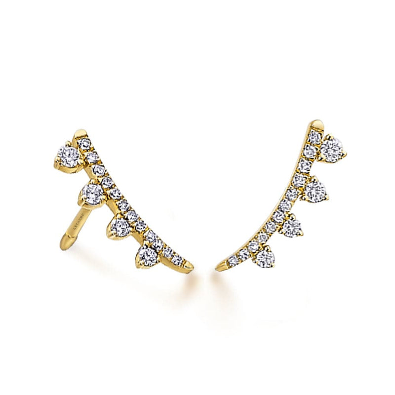 Goldstock Degradé Diamond Earcuff Earrings MOD Jewellery