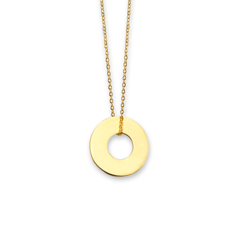 Goldstock Disc Gold Necklace MOD Jewellery