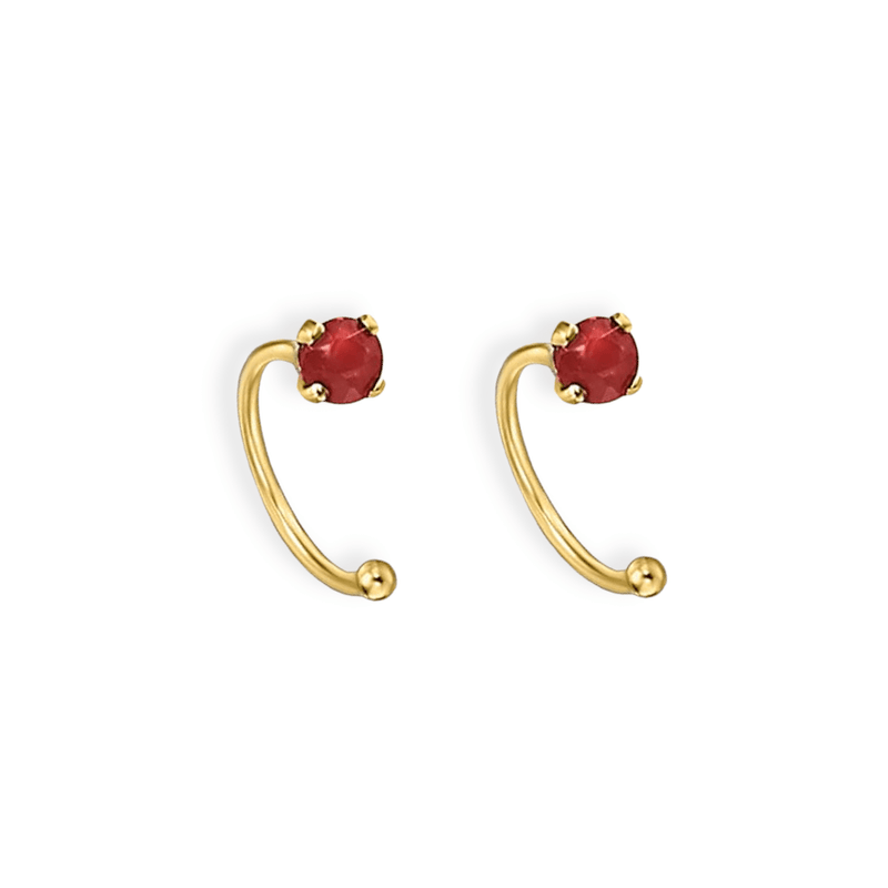 Goldstock Ruby Gold Earcuff MOD Jewellery