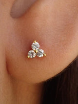 Goldstock Trinity Diamond Earrings MOD Jewellery