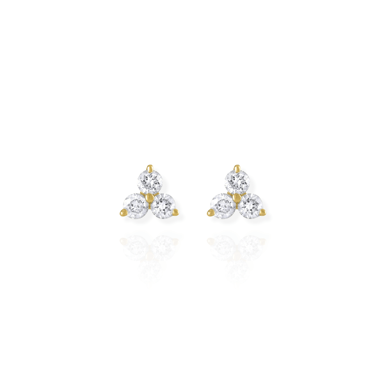 Goldstock Trinity Diamond Earrings MOD Jewellery