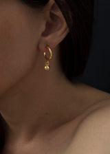 Inês Telles Azura Gold Plated Hoop Earrings MOD Jewellery - 24k Gold plated silver