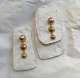 Inês Telles Azura Gold Plated Long Earrings MOD Jewellery - 24k Gold plated silver