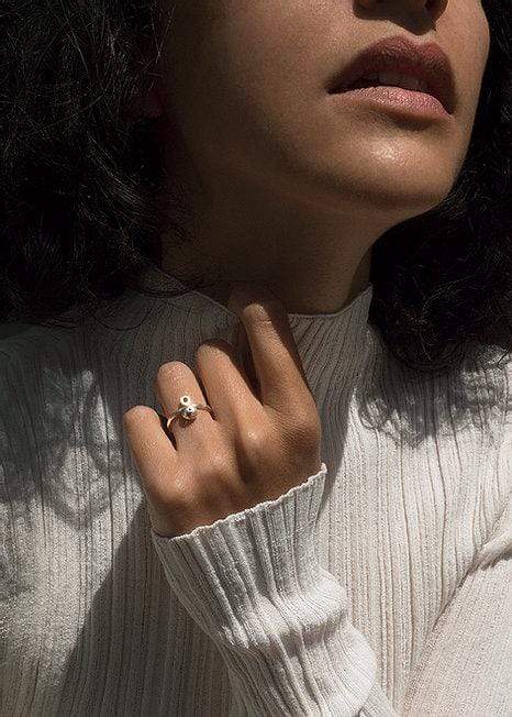 Inês Telles Azura Gold Plated Ring MOD Jewellery - Sterling silver