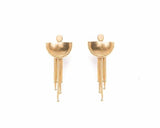 Inês Telles Beltia Gold Plated Fringe Earrings MOD Jewellery - 24k Gold plated silver