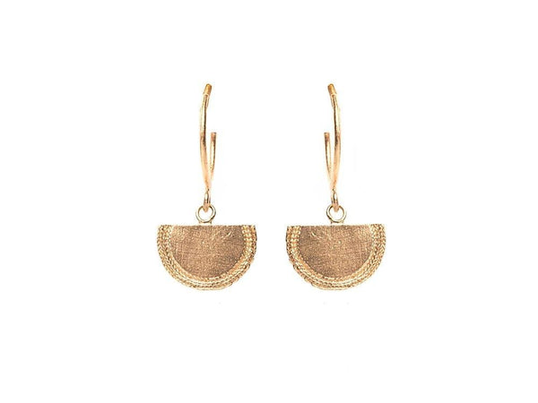 Inês Telles Beltia Gold Plated Hook Earrings MOD Jewellery - 24k Gold plated silver