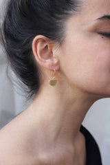 Inês Telles Beltia Gold Plated Hook Earrings MOD Jewellery - 24k Gold plated silver