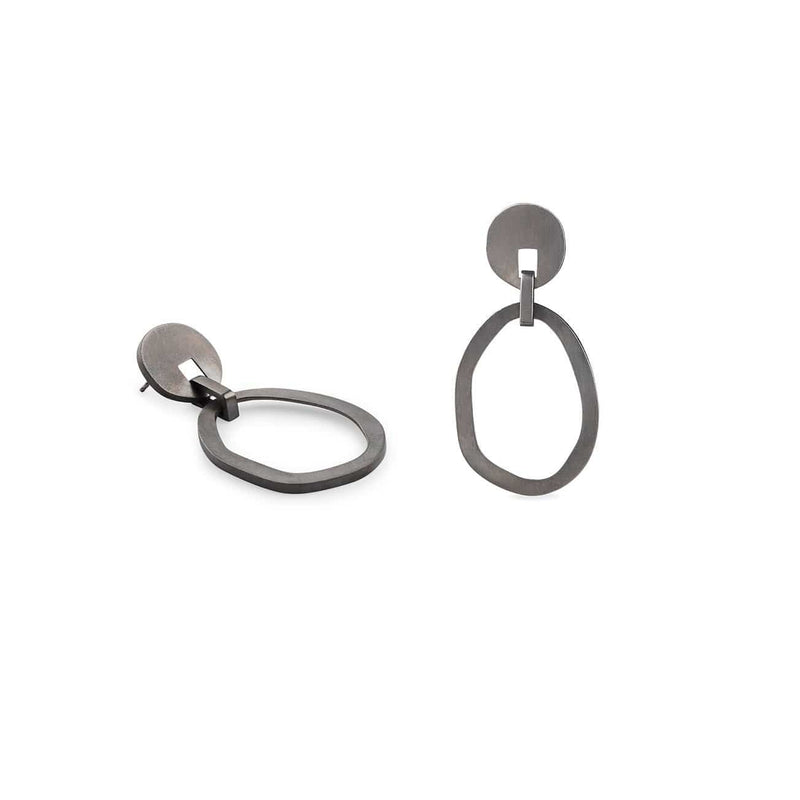 Inês Telles Duoo Earrings MOD Jewellery - Oxidised sterling silver