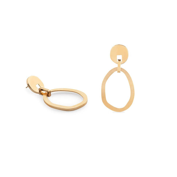 Inês Telles Duoo Earrings MOD Jewellery - 24k Gold plated silver