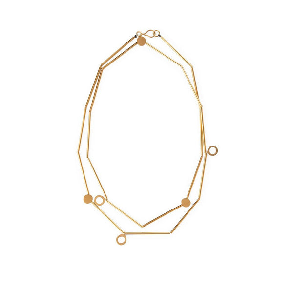 Inês Telles Duoo Necklace MOD Jewellery - 24k Gold plated silver