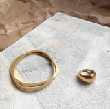 Inês Telles Duoo Silver Ring MOD Jewellery - 24k Gold plated silver