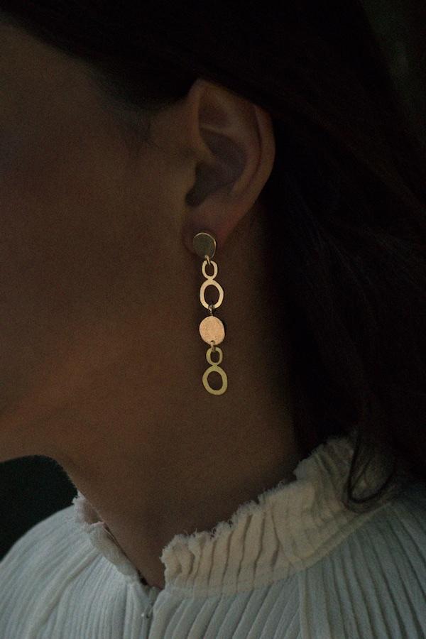 Inês Telles Duoo Earrings MOD Jewellery - 24k Gold plated silver
