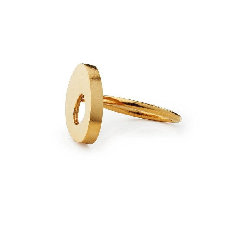 Inês Telles Ellos Gold Plated Ring MOD Jewellery - 24k Gold plated silver