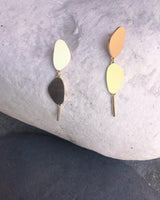 Inês Telles Ellos Long Silver Earrings MOD Jewellery - 24k Gold plated silver