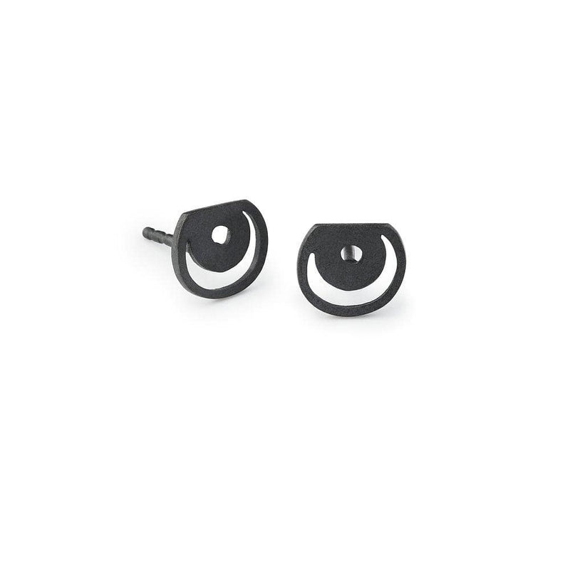 Inês Telles Ellos Mini Earrings MOD Jewellery - Oxidised sterling silver