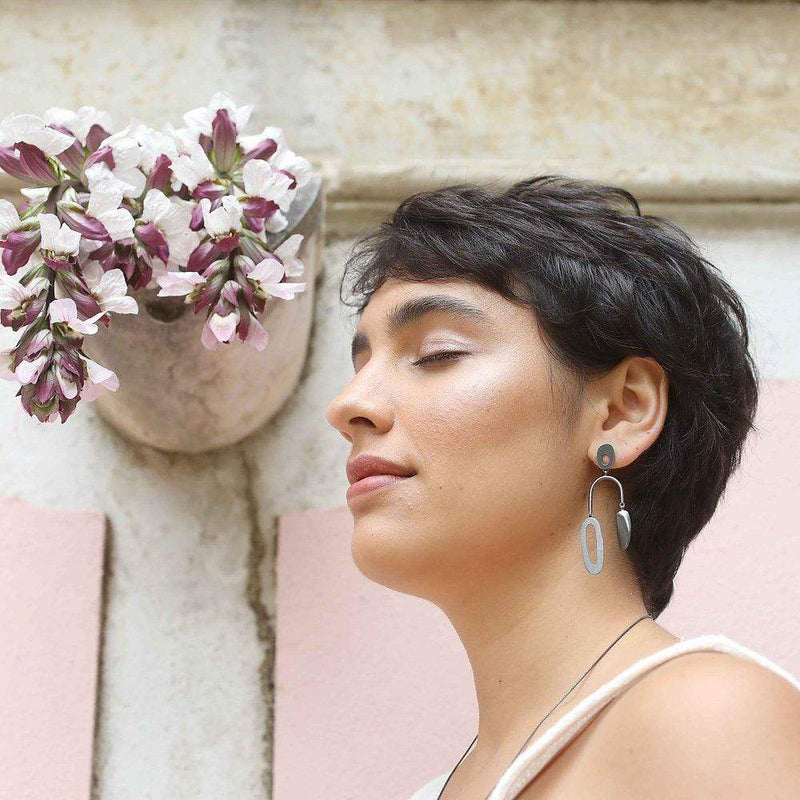 Inês Telles Ellos Statement Earrings MOD Jewellery - Oxidised sterling silver