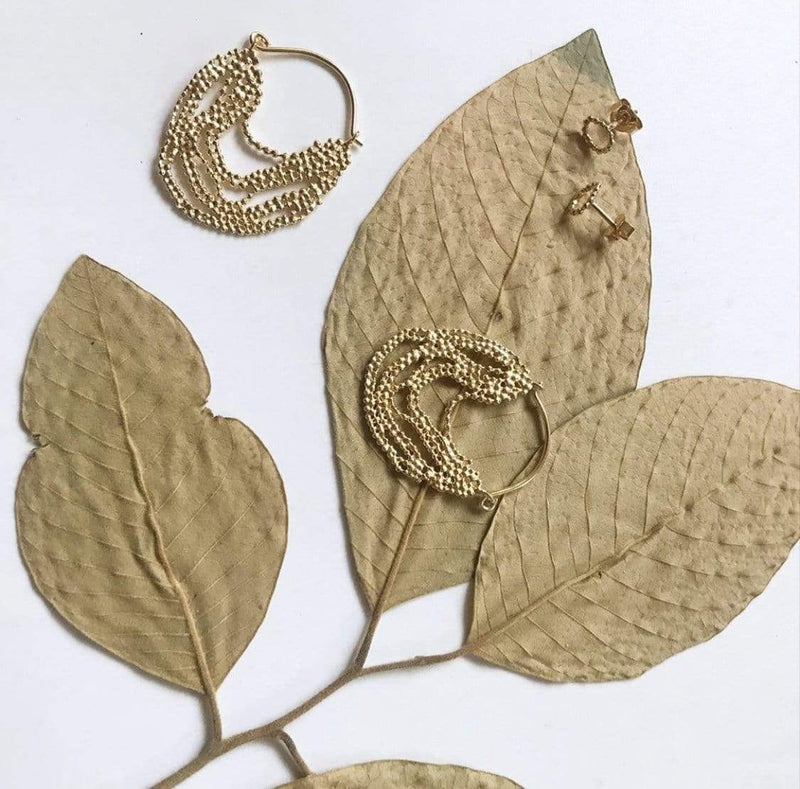 Inês Telles Gutti Hoop Earrings MOD Jewellery - 24k Gold plated silver